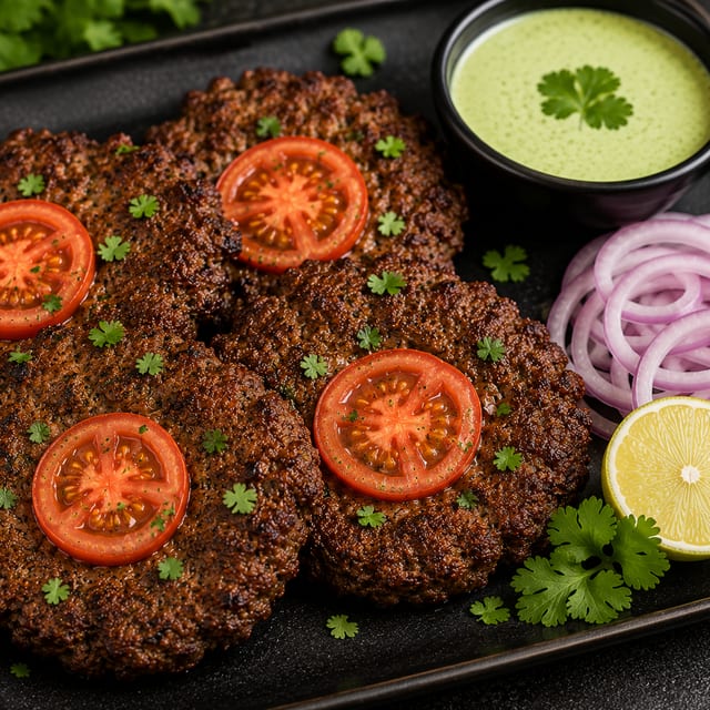 Peshawari Chapli Kabab.