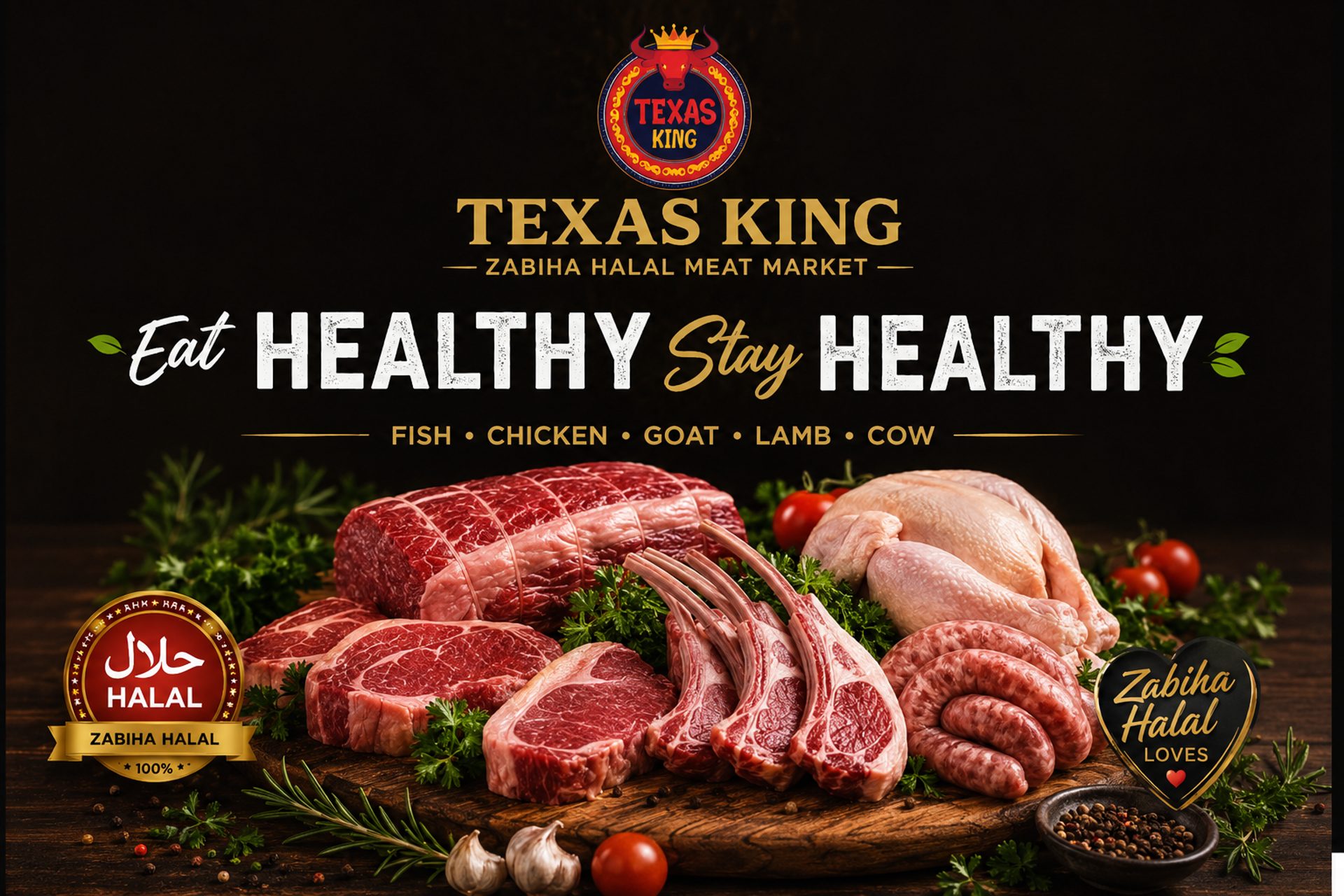 Fresh Zabiha Halal, Right Here in Irving