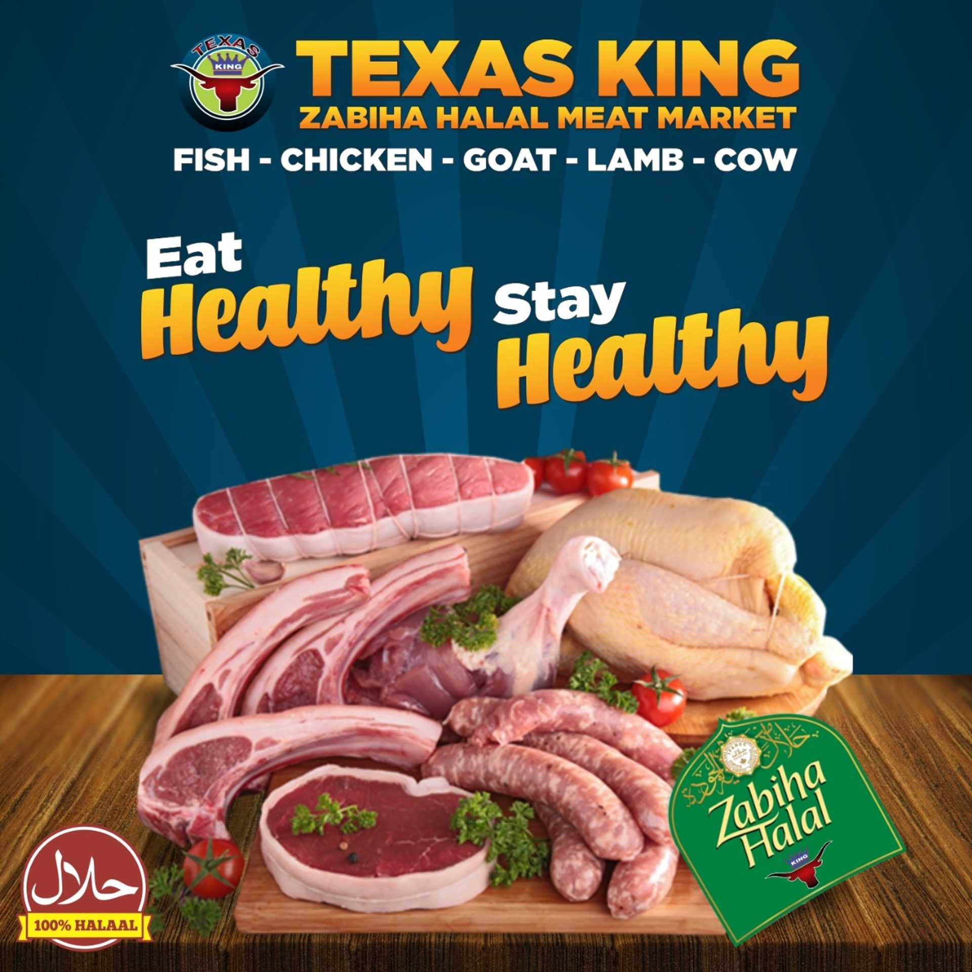 Fresh Zabiha Halal, Right Here in Irving