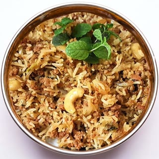 Goat Keema Biryani